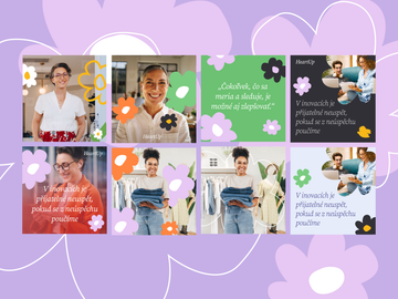 graphic templates for instagram page posts, editable in canva